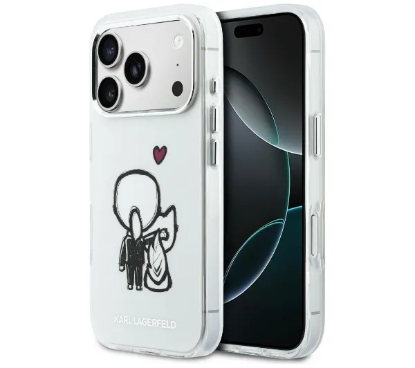 Karl Lagerfeld Karl & Choupette Back MagSafe do iPhone 17 Pro Max Przezroczysty