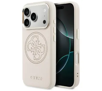 Etui Guess Perforated 4G MagSafe do iPhone 17 Pro Max Różowy