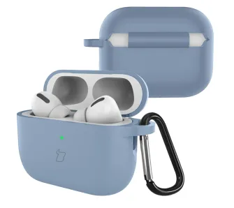 Etui na słuchawki Bizon Case Headphone Silicone do AirPods Pro 3 Niebiesko-Szary