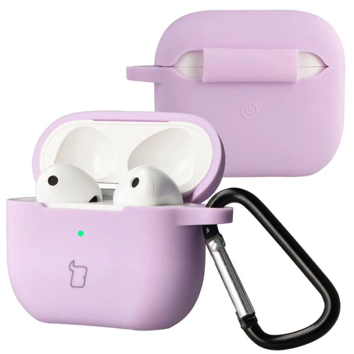 Etui na słuchawki Bizon Case Headphone Silicone do AirPods 3 Lawendowy