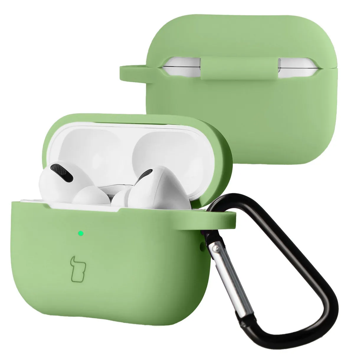 Etui na słuchawki Bizon Case Headphone Silicone do AirPods Pro 2 Zielony