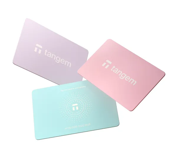 Tangem Wallet 3 Card Set Blush Sky 3szt.