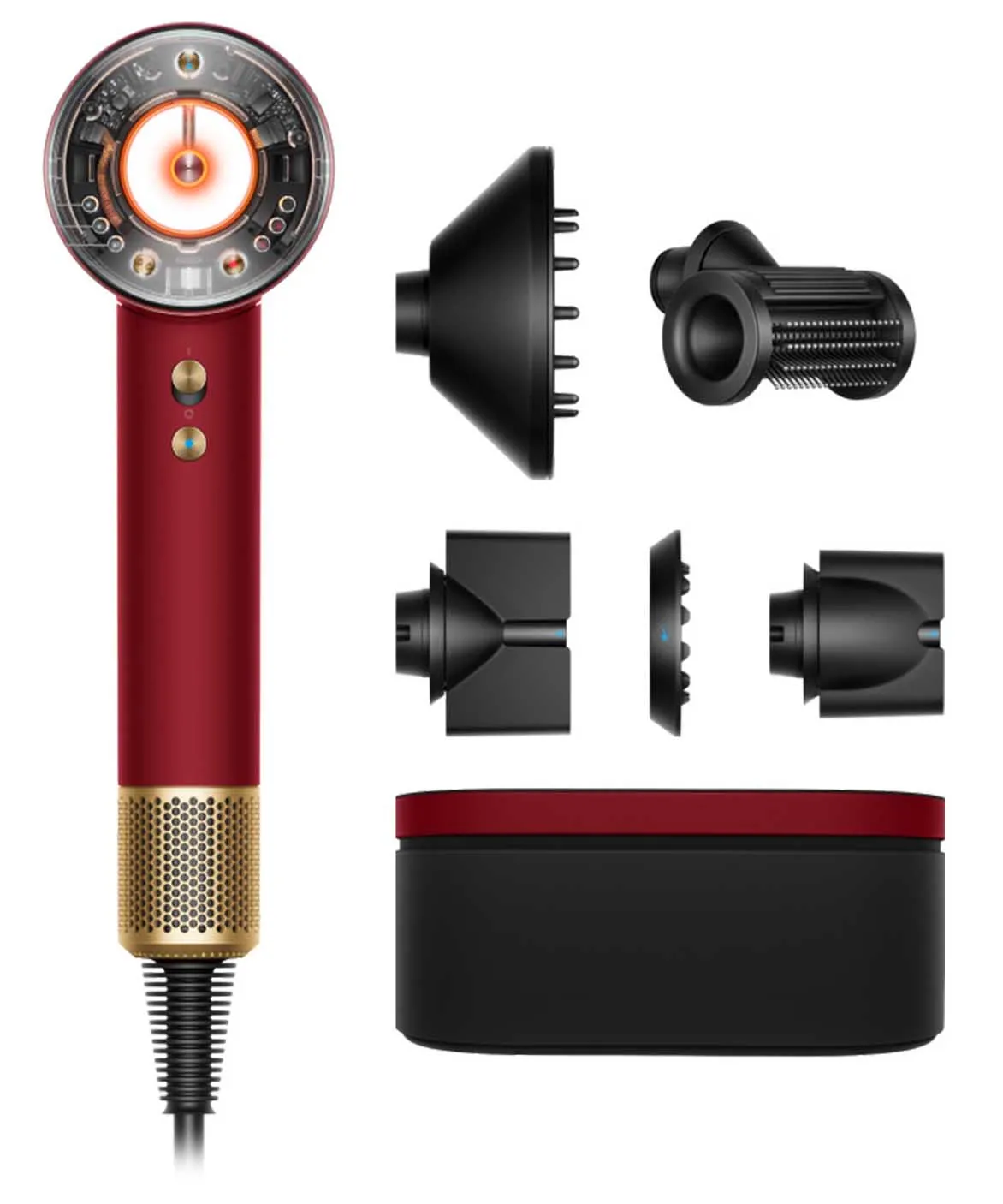 Suszarka do włosów Dyson Supersonic Nural Straight+Wavy 493117-01 Jonizacja Zimny nawiew 1600W 3 prędkości 4 temperatury