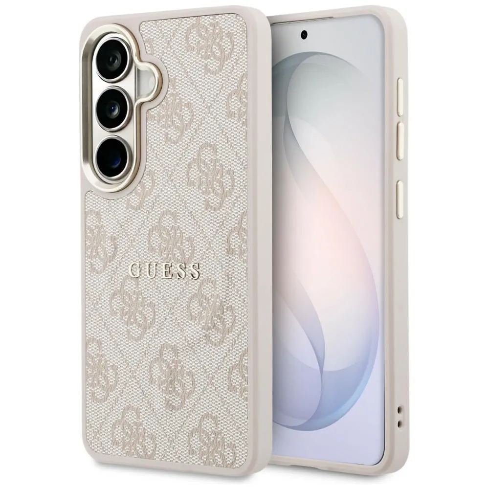 Etui Guess 4G Embossed Ring MagSafe do Galaxy S26+ Różowy