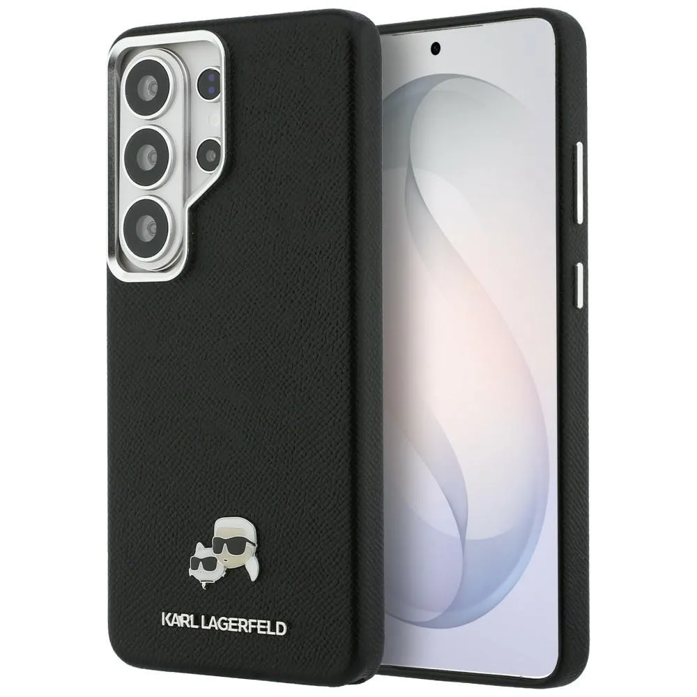 Etui Karl Lagerfeld Saffiano KC Metal Logo MagSafe do Galaxy S26 Ultra Czarny
