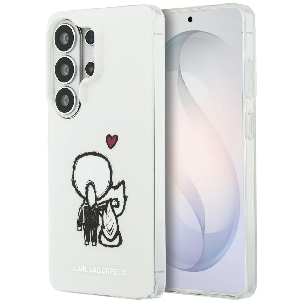 Etui Karl Lagerfeld IML Karl&Choupette MagSafe do Galaxy S26 Ultra Przezroczysty