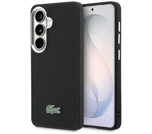 Lacoste Full Wrap Petit Pique MagSafe do Galaxy S26+ Czarny