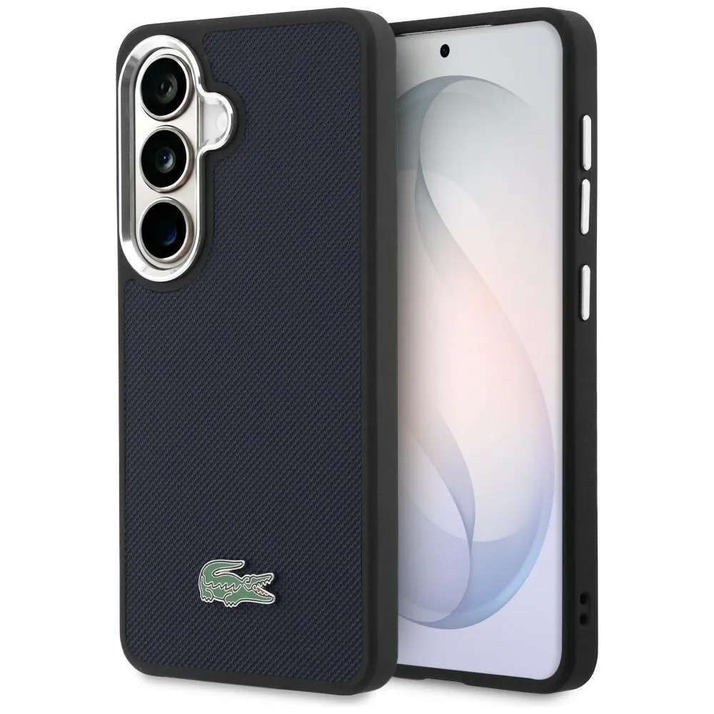 Etui Lacoste Full Wrap Petit Pique MagSafe do Galaxy S26 Granatowy