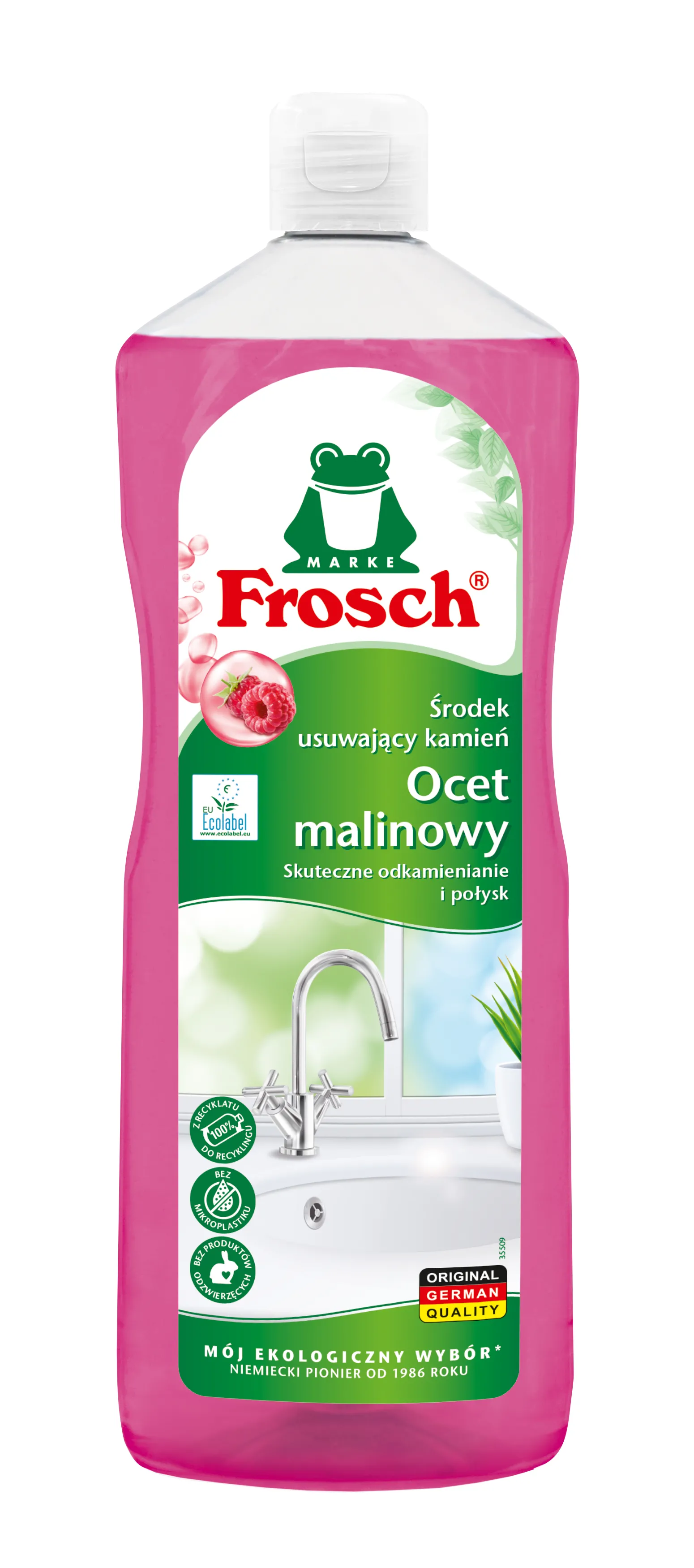 Odkamieniacz Frosch Malinowy 1l
