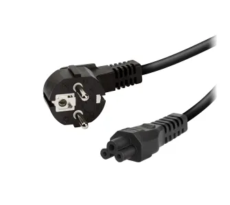 Kabel zasilający Vivanco VVIT3POL180SHU 1,8m Czarny