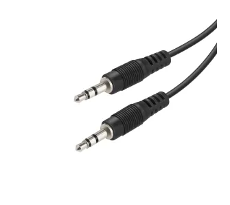 Kabel  audio Vivanco VVAJACK15MMK jack 3,5 mm 1,5m Czarny