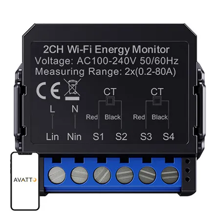 Licznik energii Avatto WPM16-2 WiFi