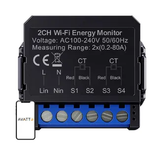 Licznik energii Avatto WPM16-2 WiFi