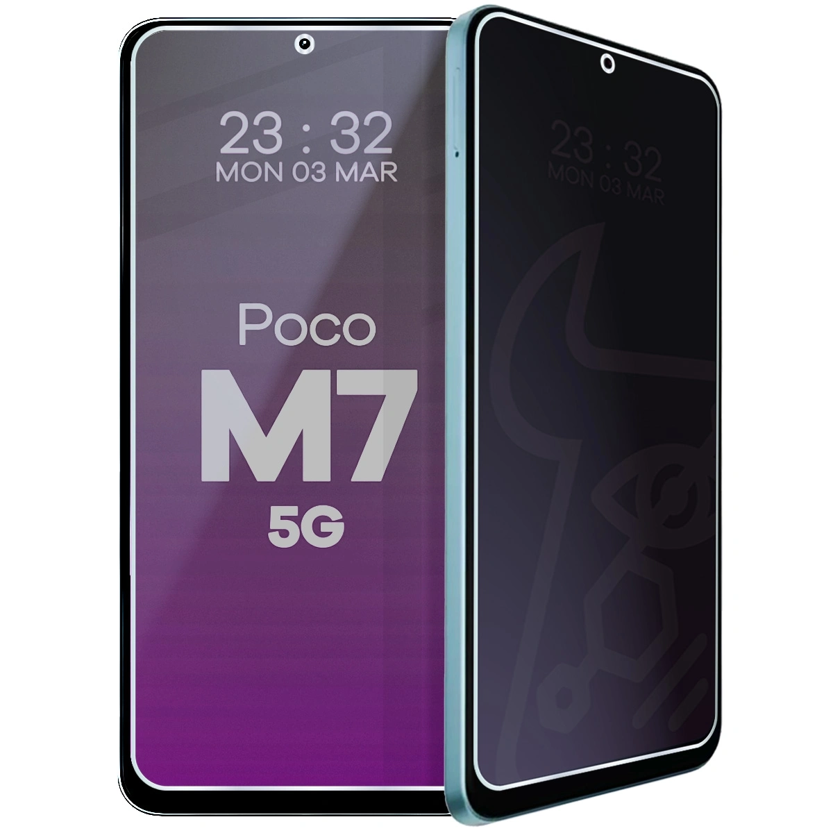 Szkło hybrydowe Bizon prywatyzujące Glass Mule Shadow do Xiaomi POCO M7 5G