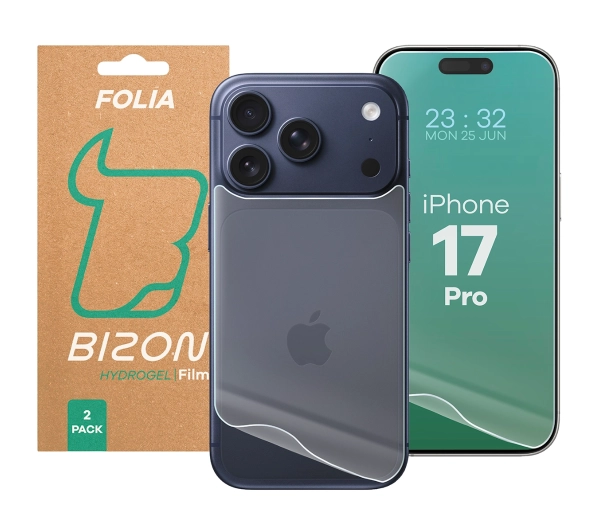 Bizon na tył i przód Film Hydrogel Pack do iPhone 17 Pro