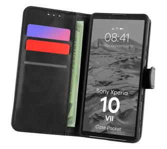Etui Bizon Pocket do Sony Xperia 10 VII Czarny