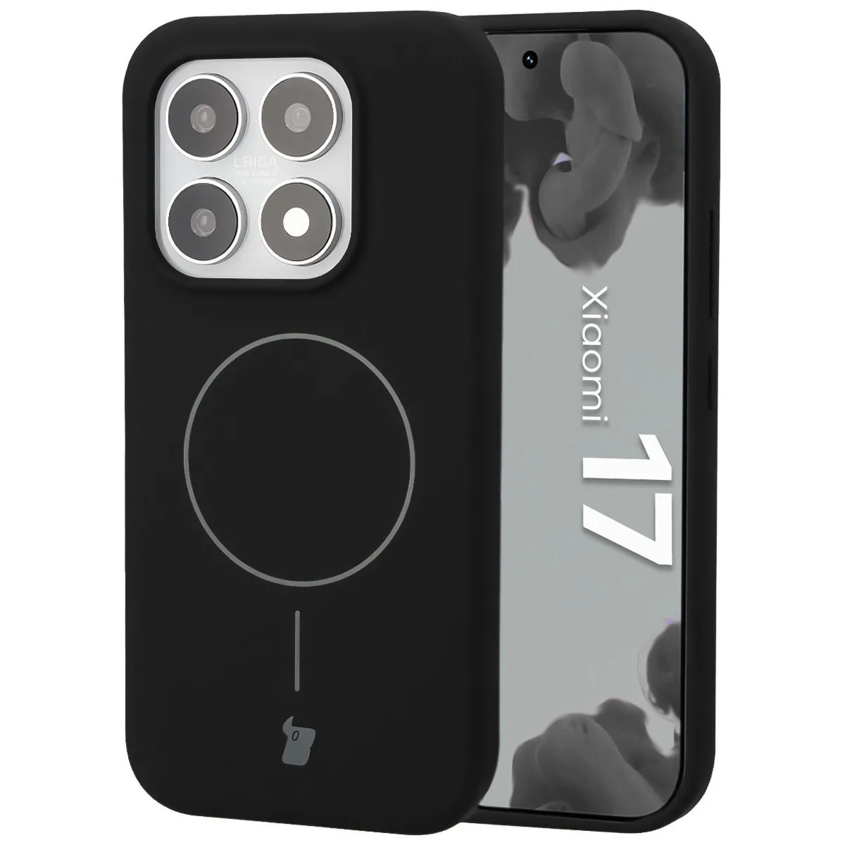 Etui Bizon Soft Magnetic do Xiaomi 17 Czarny