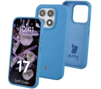 Etui Bizon Soft do Xiaomi 17 Niebieski