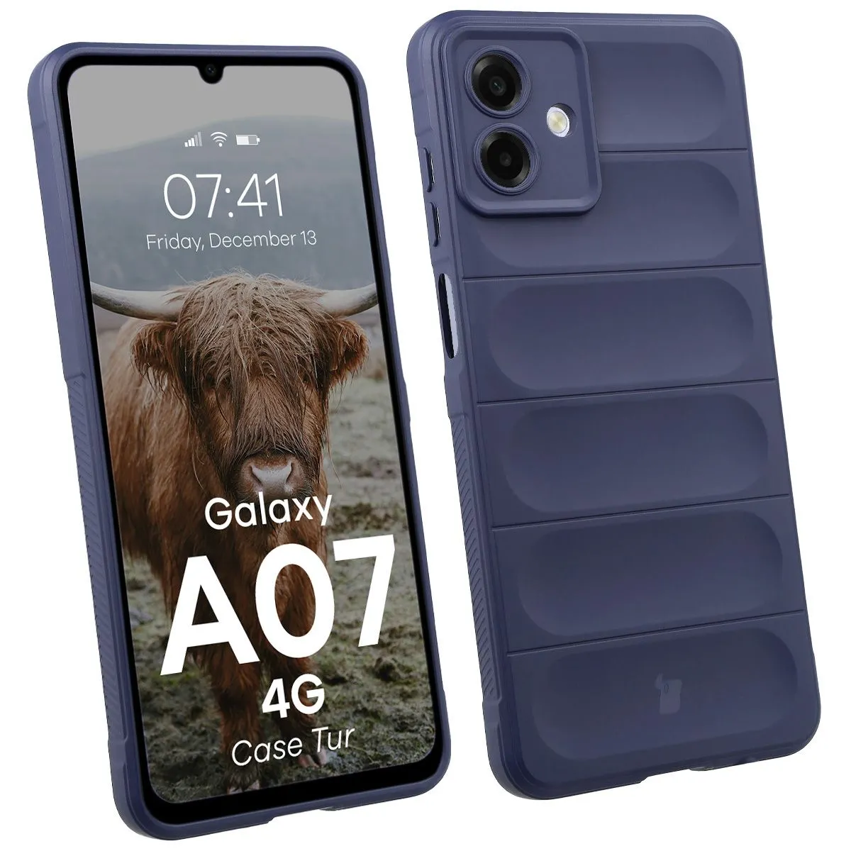 Etui Bizon Tur do Galaxy A57 5G Granatowy