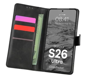 Etui Bizon Pocket do Galaxy S26 Ultra Czarny