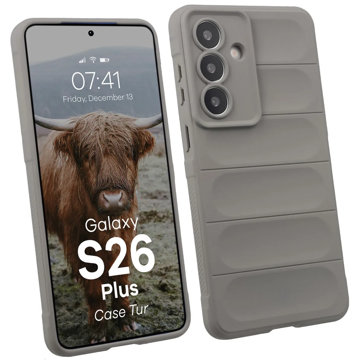 Etui Bizon Tur do Galaxy S26 Plus Jasnoszary