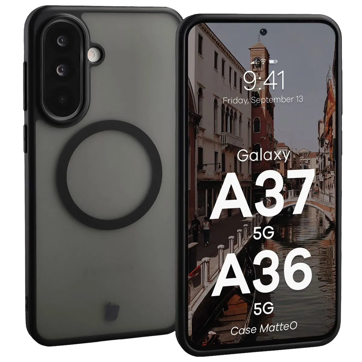 Etui Bizon MatteO do Galaxy A37 5G / A36 5G Czarny