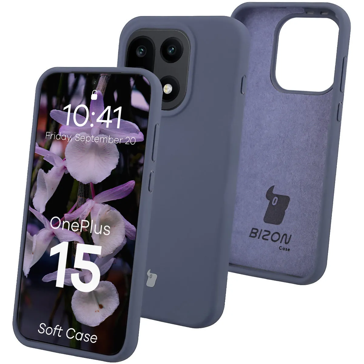 Etui Bizon Soft do OnePlus 15 Granatowy