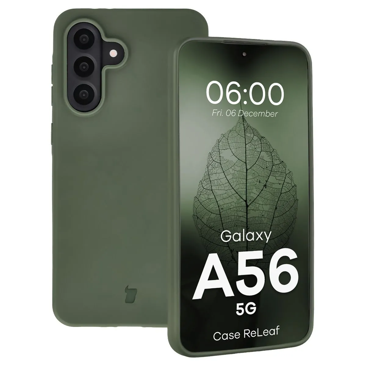 Etui Bizon ReLeaf do Galaxy A56 5G Khaki