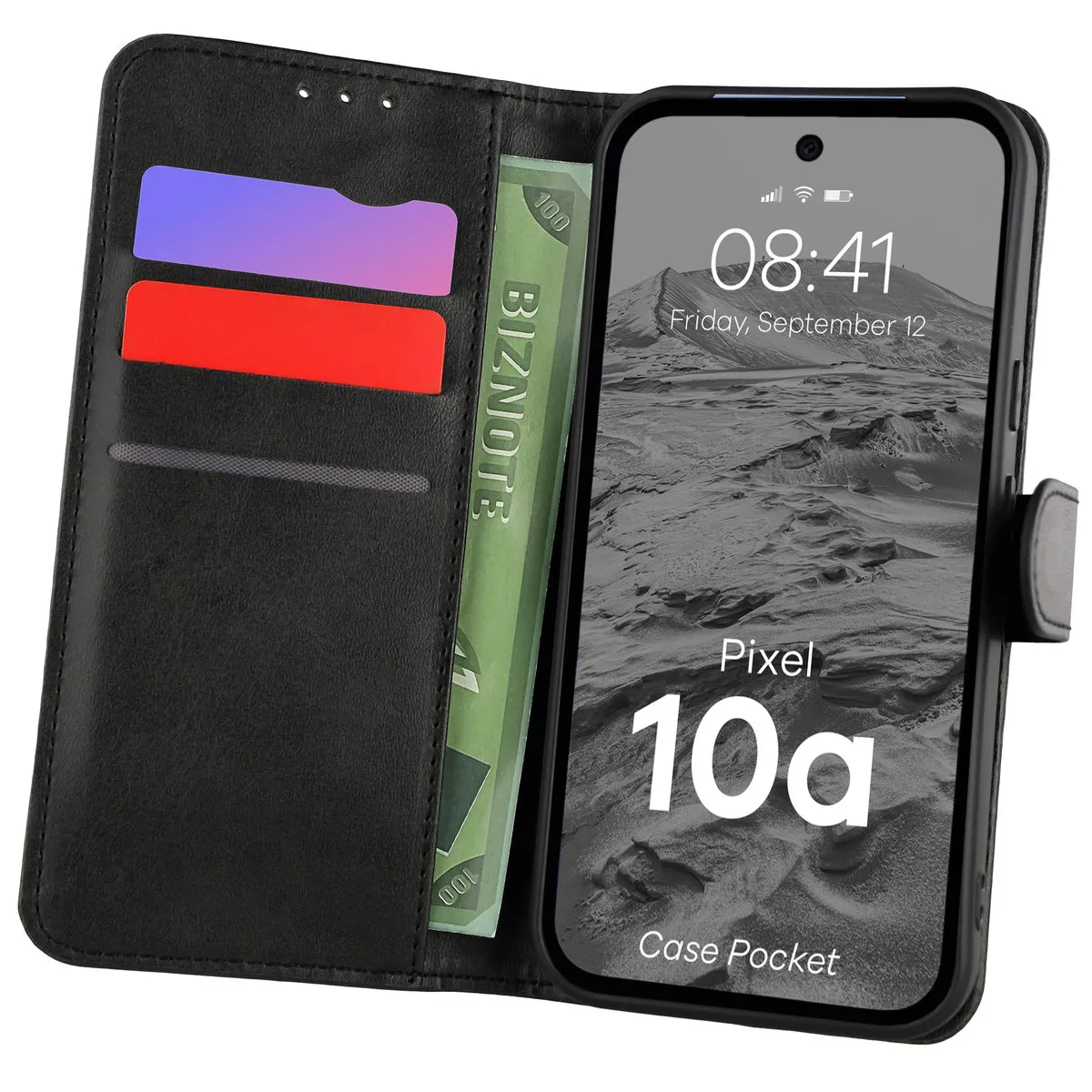 Etui Bizon Pocket do Google Pixel 10a Czarny