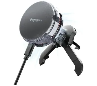 Uchwyt magnetyczny Spigen Essential Qi2.2 MagSafe 25W Czarny