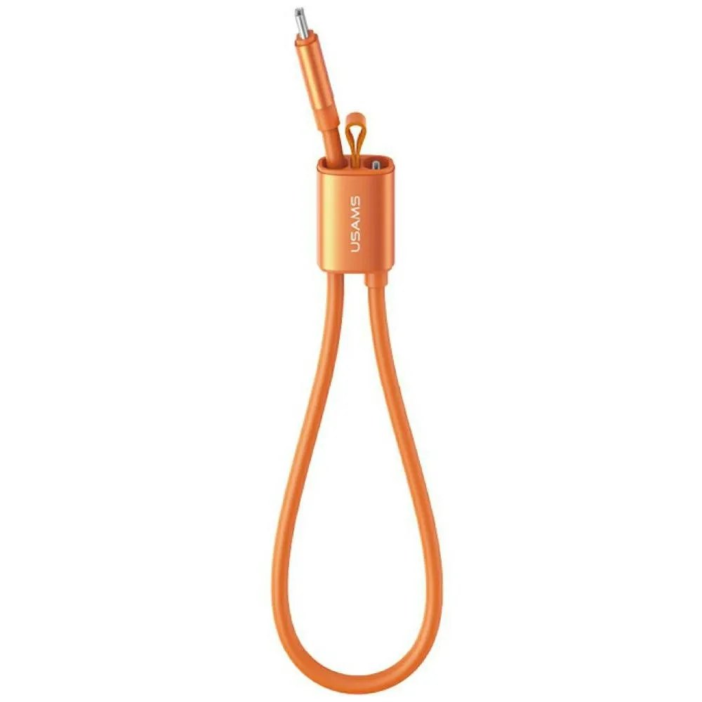 Kabel USAMS U97 USB-C do USB-C 60W 0,3m Pomarańczowy