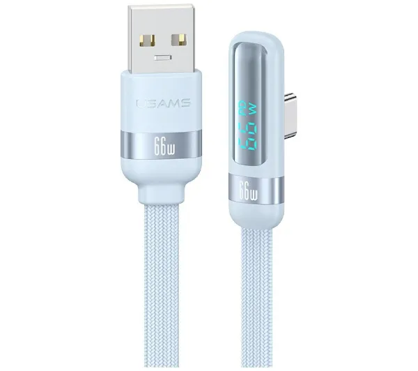 Kabel USB - USB-C USAMS US-SJ651 66W 1.2m Niebieski