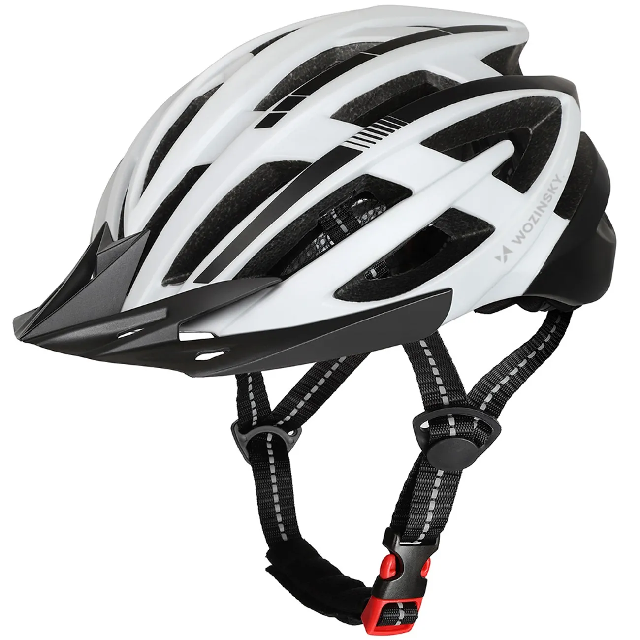 Kask Wozinsky HT-28VCBL MTB L Czarno-biały