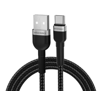Kabel Wozinsky WNBAC1 2.4A USB-A do USB-C 1m Czarny