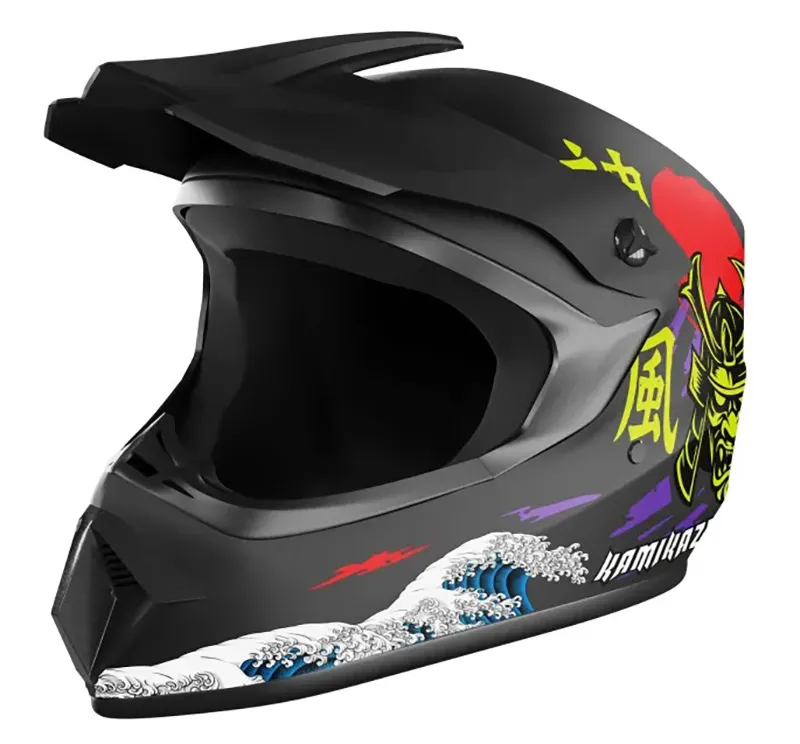 Kask Kamikaze AKC205 Katana L Czarno-niebieski