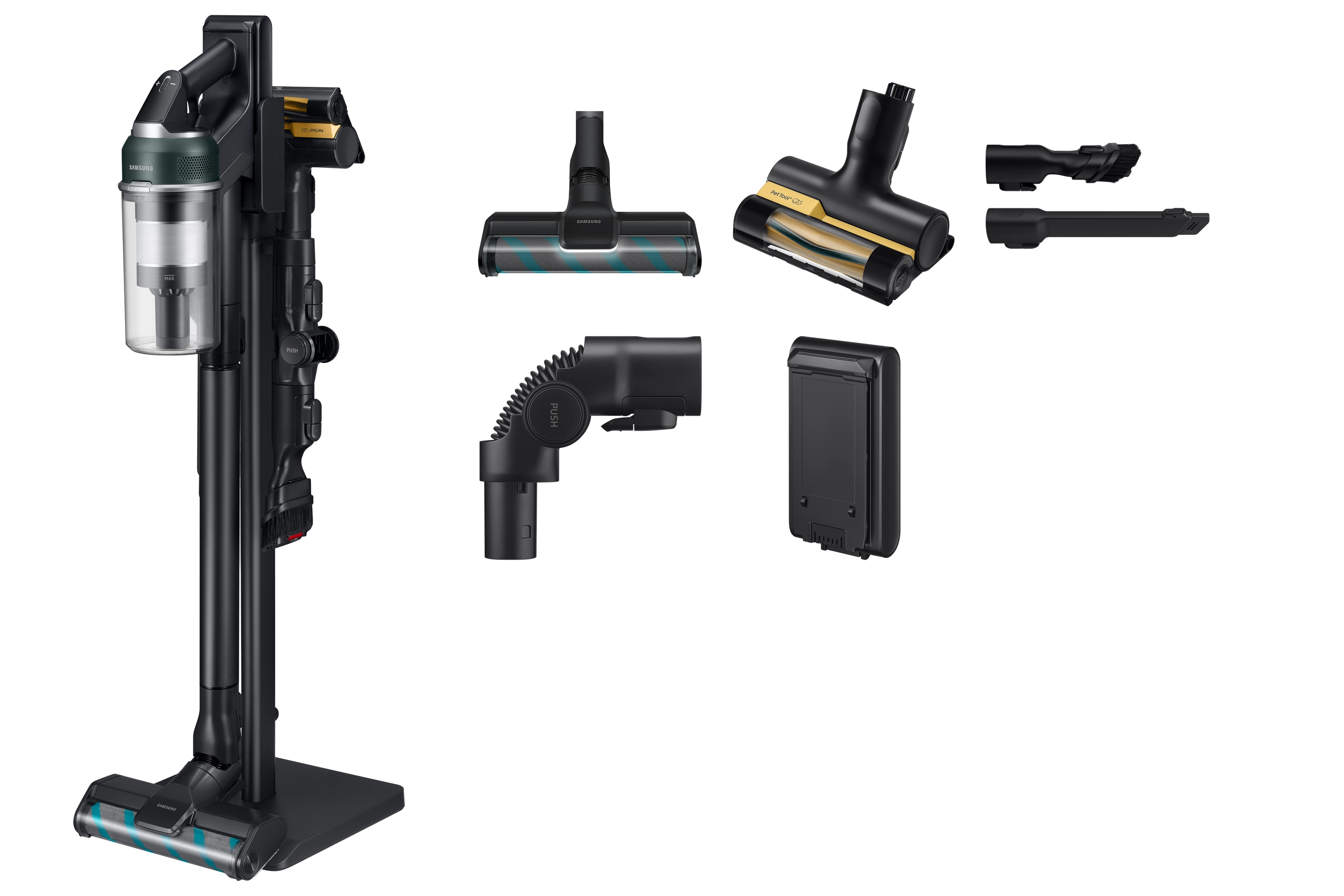 Odkurzacz pionowy Samsung Jet 95S multi VS70H28GWT/GE 60min Wymienny akumulator Mini elektroszczotka
