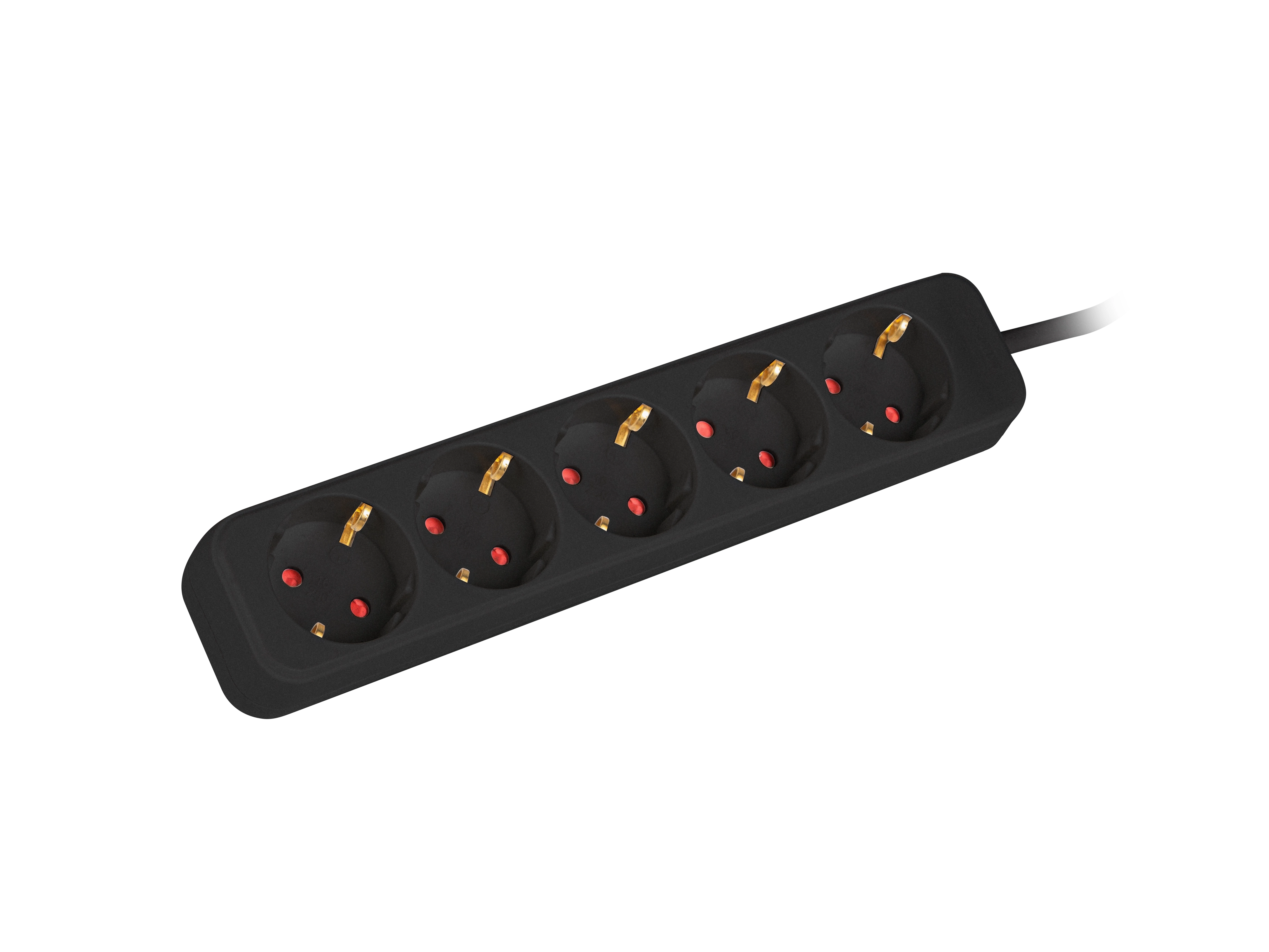 Przedłużacz Lanberg PS0-05F-0150-BK 5 gniazd 1,5m Czarny