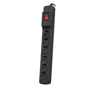 Listwa Armac MULTI M6 6 gniazd 10m Czarny