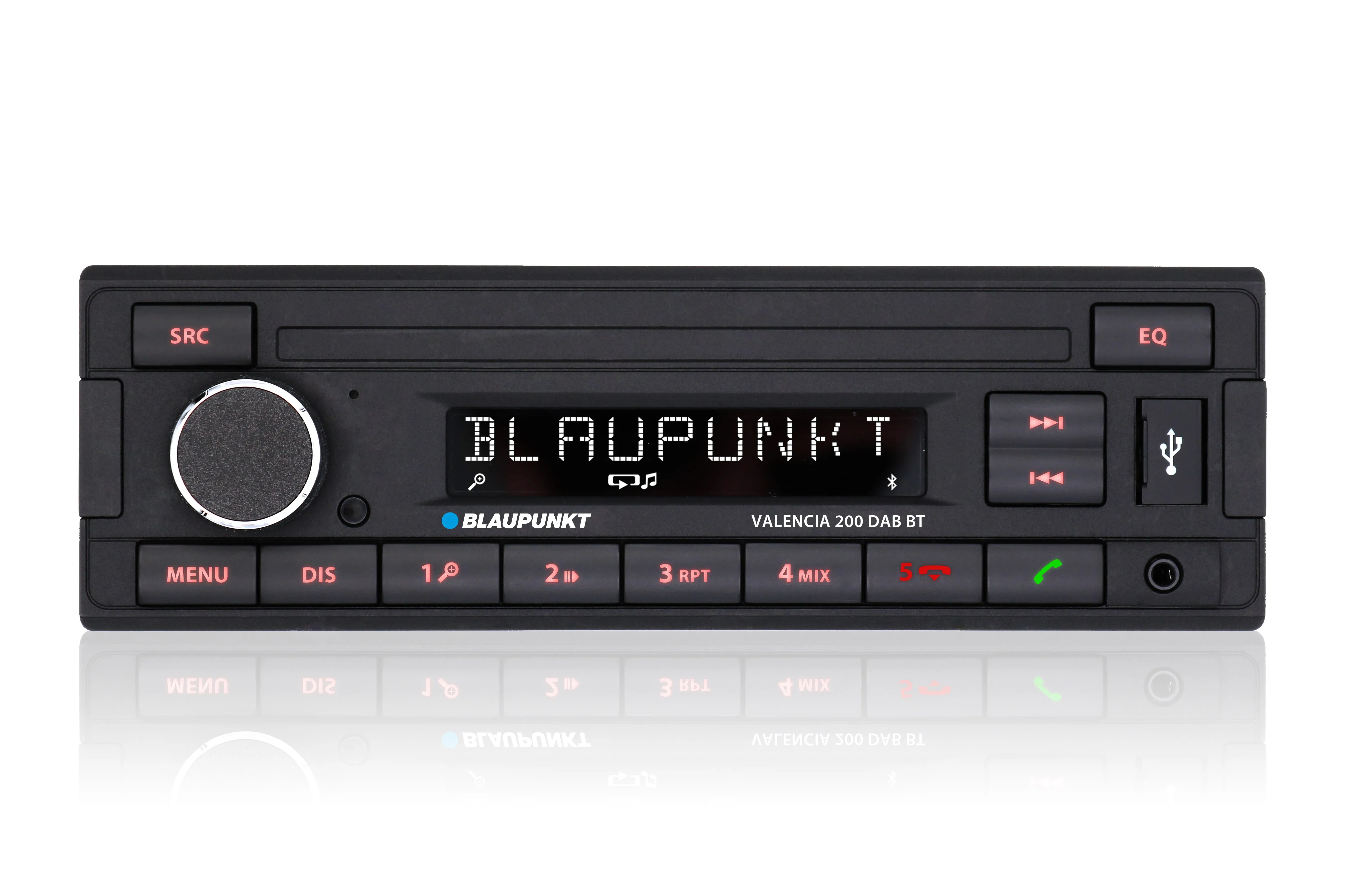 Radioodtwarzacz samochodowy Blaupunkt Valencia 200 DAB BT z USB 4x40W Bluetooth