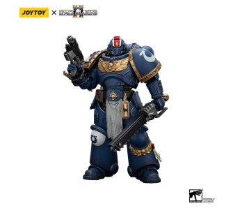 Figurka Joy Toy Warhammer 40k Space Marine 2 Ultramarines Lieutenant Titus Collectors Edition