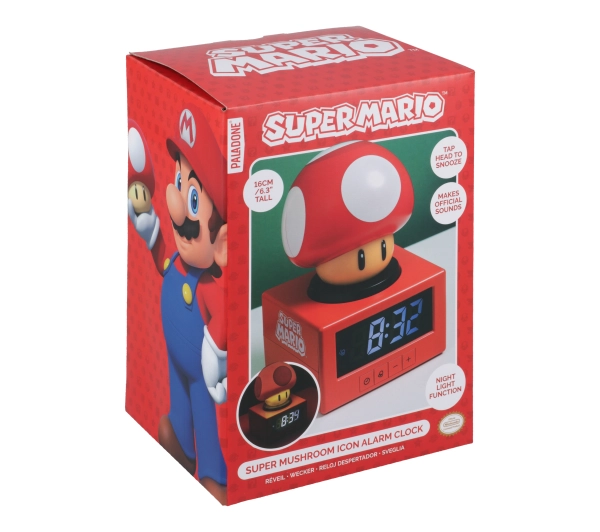 Paladone ICON Alarm Clock Super Mario Super Mushroom