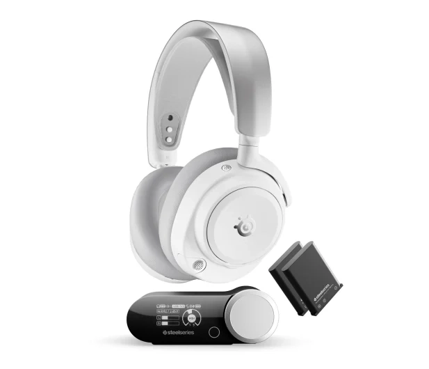 Słuchawki bezprzewodowe z mikrofonem SteelSeries Arctis Nova Pro Omni Nauszne Biały