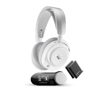 Słuchawki bezprzewodowe z mikrofonem SteelSeries Arctis Nova Pro Omni Nauszne Biały