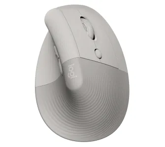 Myszka Logitech Lift Dla praworęcznych Piaskowy