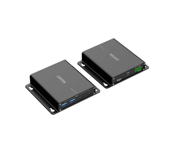 Unitek U1337BBK01-EU USB 5 Gb/s 100 m przez Ethernet z Hubem Czarny