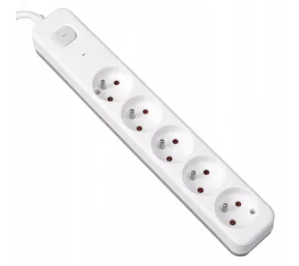 Listwa Vayox VA0417-5 5 gniazd 5m Biały