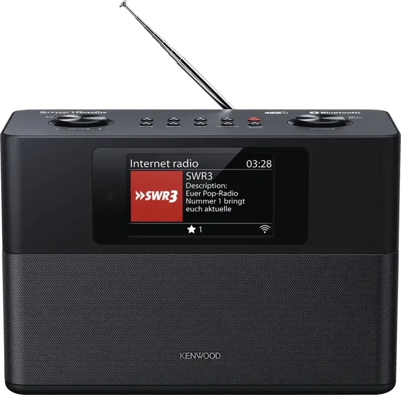 Radioodbiornik Kenwood CR-ST120S-B Radio FM, DAB+ Internetowe Wi-Fi Bluetooth Czarny