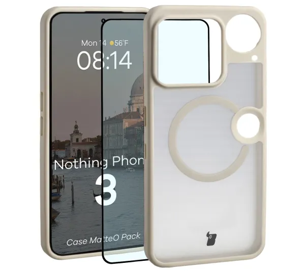 Bizon MatteO Pack do Nothing Phone 3 Beżowy