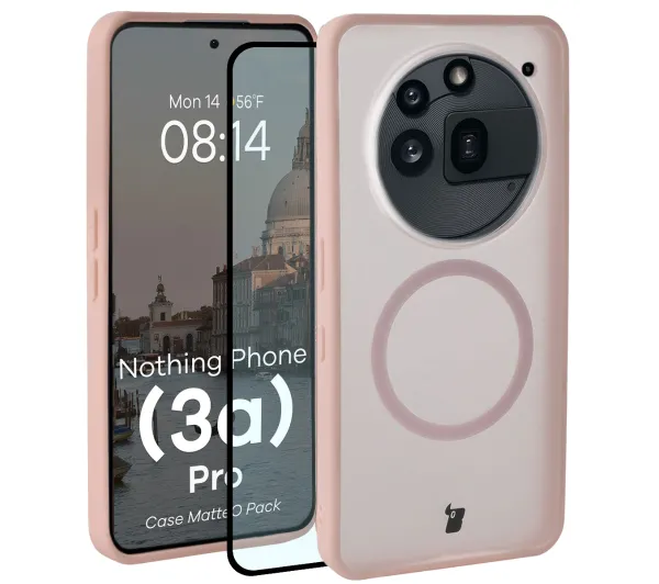 Bizon MatteO Pack do Nothing Phone 3a Pro Różowy