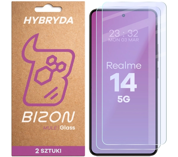 Bizon elastyczne Glass Mule Duo do Realme 14 5G 2 sztuki